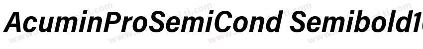 AcuminProSemiCond Semibold1d字体转换